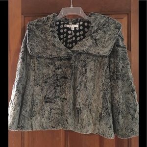 Cabi fur 3/4 sleeve jacket
